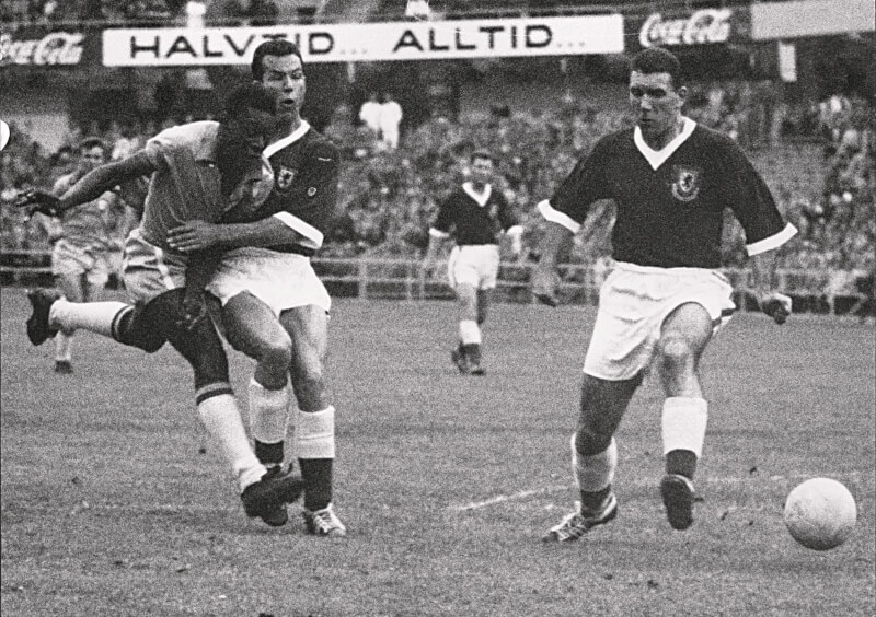 Матч Уэльс - Бразилия 1958 год