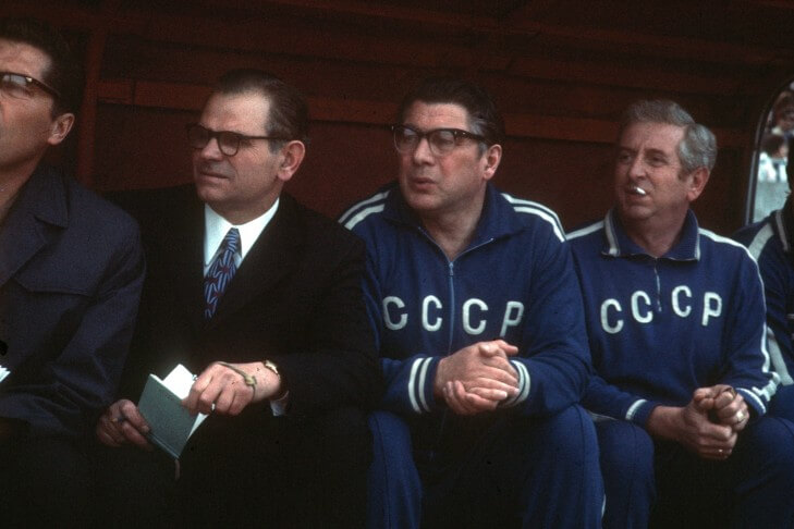 Сборная СССР: тренерская скамейка