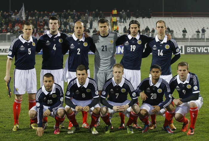Сборная Шотландии по футболу: состав, статистика, матчи, фото