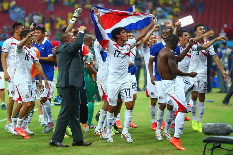 Сборная Коста-Рики выходит в четвертьфинал
