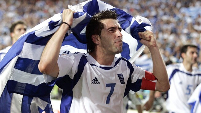 Лучший игрок Евро-2004 Теодорос Загоракис 