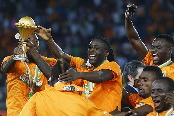 Сборная Кот-д'Ивуара победитель КАФ-2015