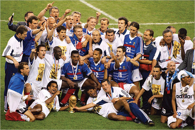 Чемпион мира-1998 сборная Франции
