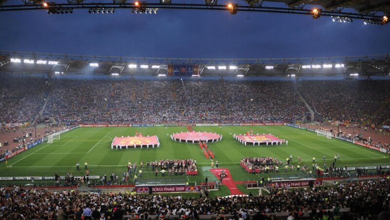 Стадион "Олимпийский" перед матчем