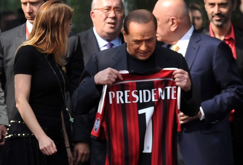 Сильвио Берлускони - президент "Милана"