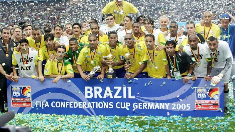 Сборная Бразилии - победитель Кубка Конфедераций 2005 года