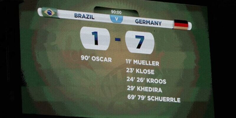 Футбольный матч Германия - Бразилия 7:1