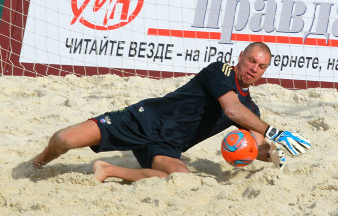 Александр Филимонов в пляжном футболе