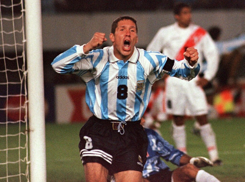 Диего Симеоне - капитан сборной Аргентины