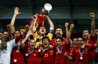 Лучшие матчи сбоной Испании на чемпионатах Европы