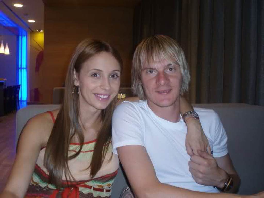 Милош Красич с женой