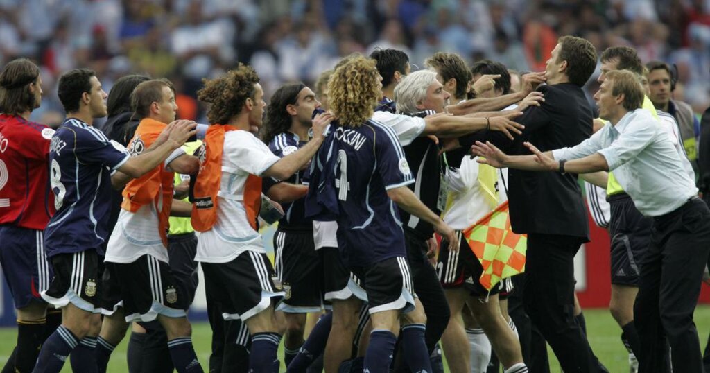 Германия - Аргентина, 2006: драка после матча