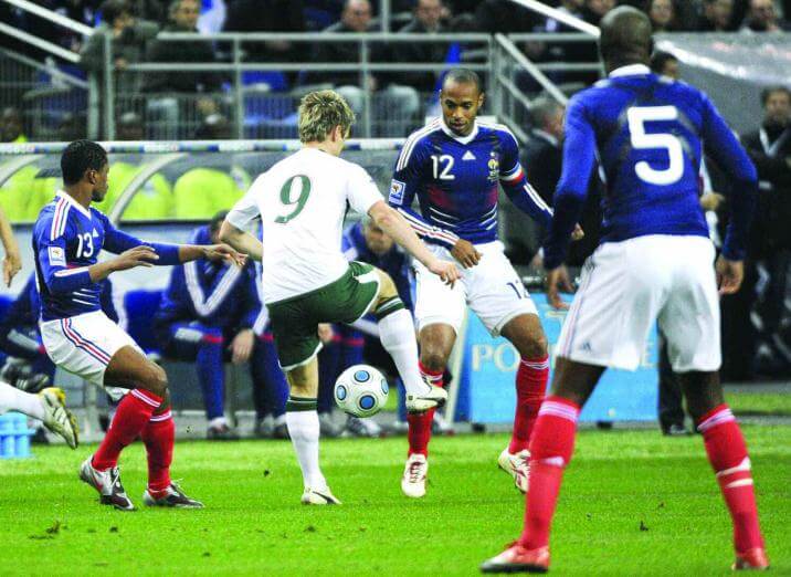 Франция - Ирландия-2009: эпизод матча