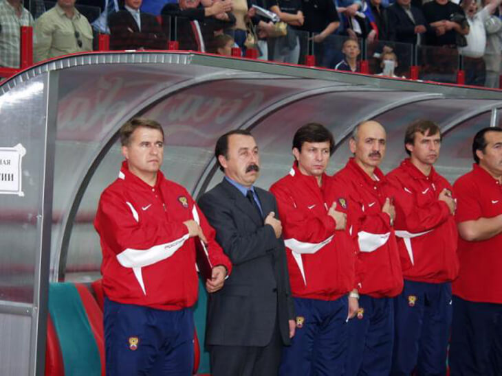 Тренер сборной России Валерий Газзаев