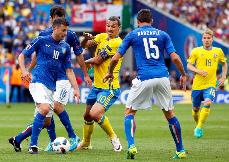Евро-2016: Италия - Швеция