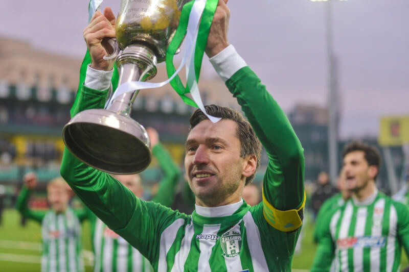 Обладатель Кубка Литвы Дейвидас Шемберас