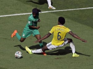 Футболист сборной Кот д'Ивуара Жервиньо 