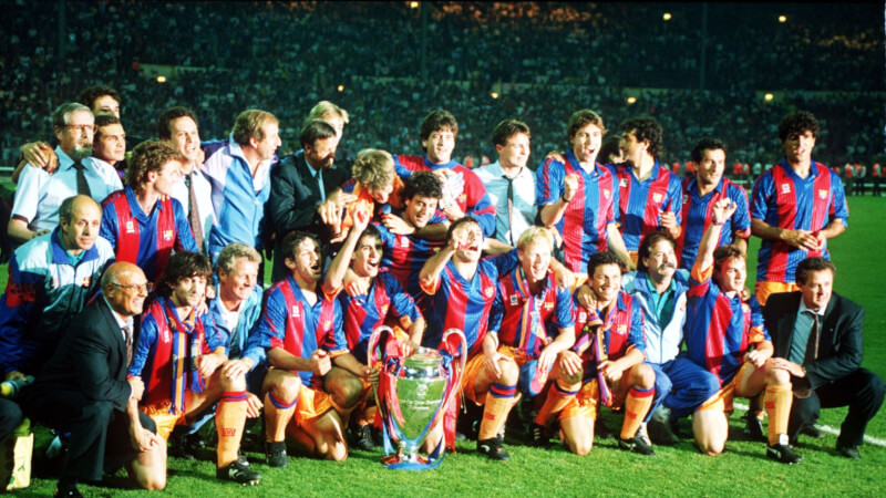 Обладатель Кубка европейских чемпионов 1992 года "Барселона"