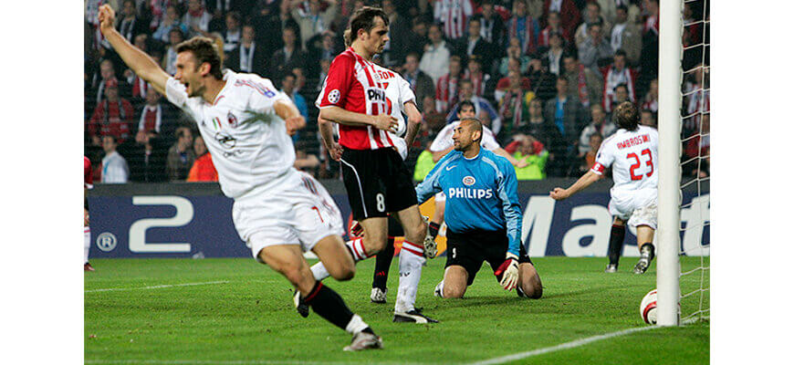 "ПСВ" - "Милан": полуфинал Лиги чемпионов 2004-2005