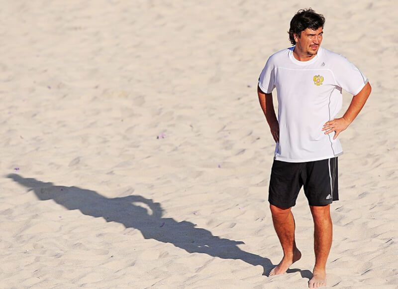 Николай Писарев в пляжном футболе